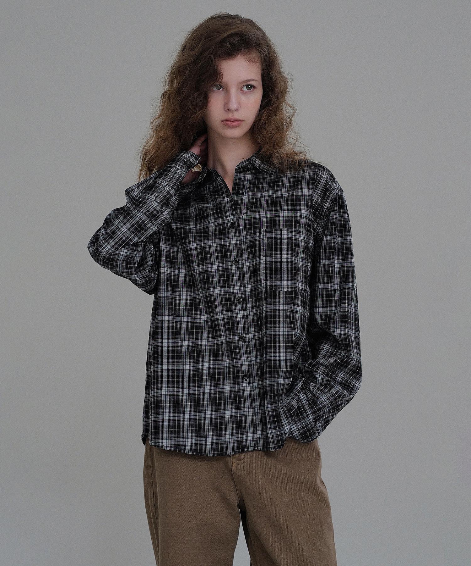Annies Robin Check Shirt (Black) Black