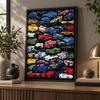 Zestaw do malowania po numerach diamentami JDM Sports Cars 5D Pełne wiercenie DIY Mozaika diamentowa Sztuka ścienna Dekoracja domu