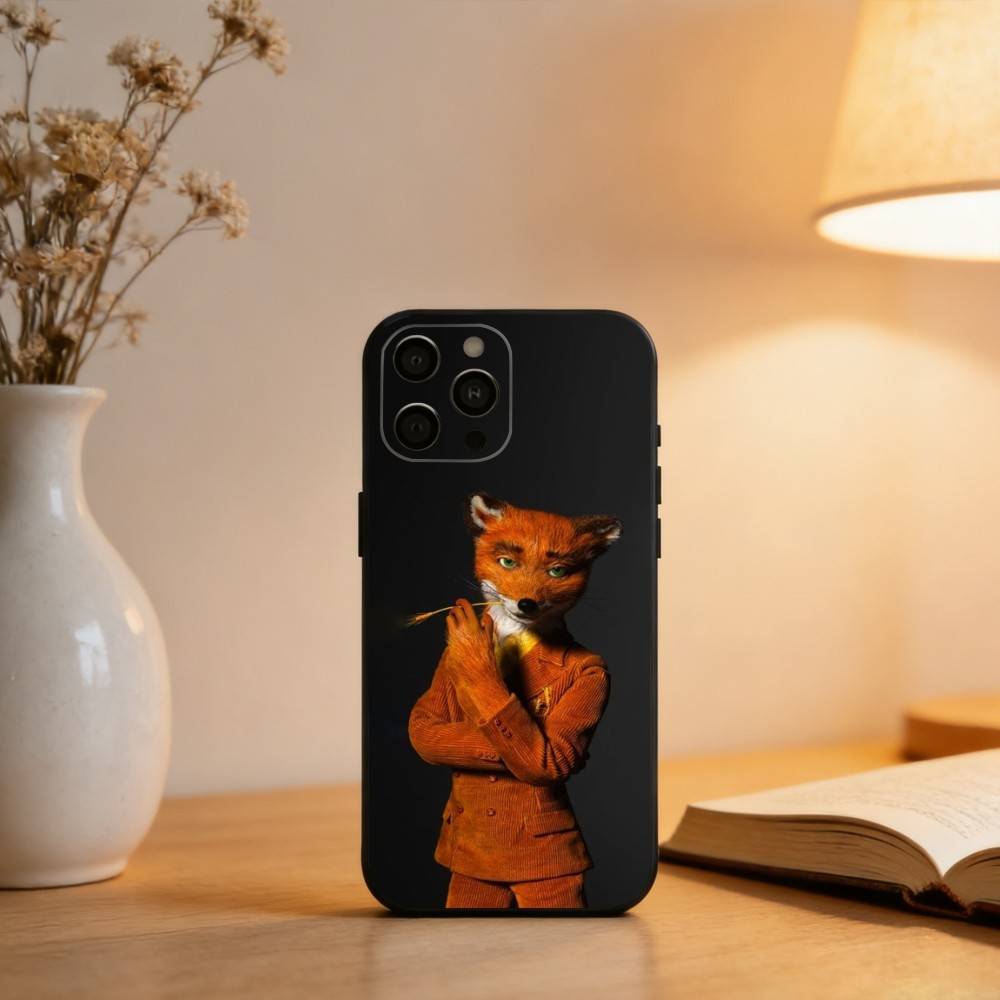 F-Fantastisch-C Herr F-Fuchs Handyhülle Für iPhone 17,16,15,14,13,12,11 Plus,Pro Max,XS,Weiche Silikon Schwarze Hülle
