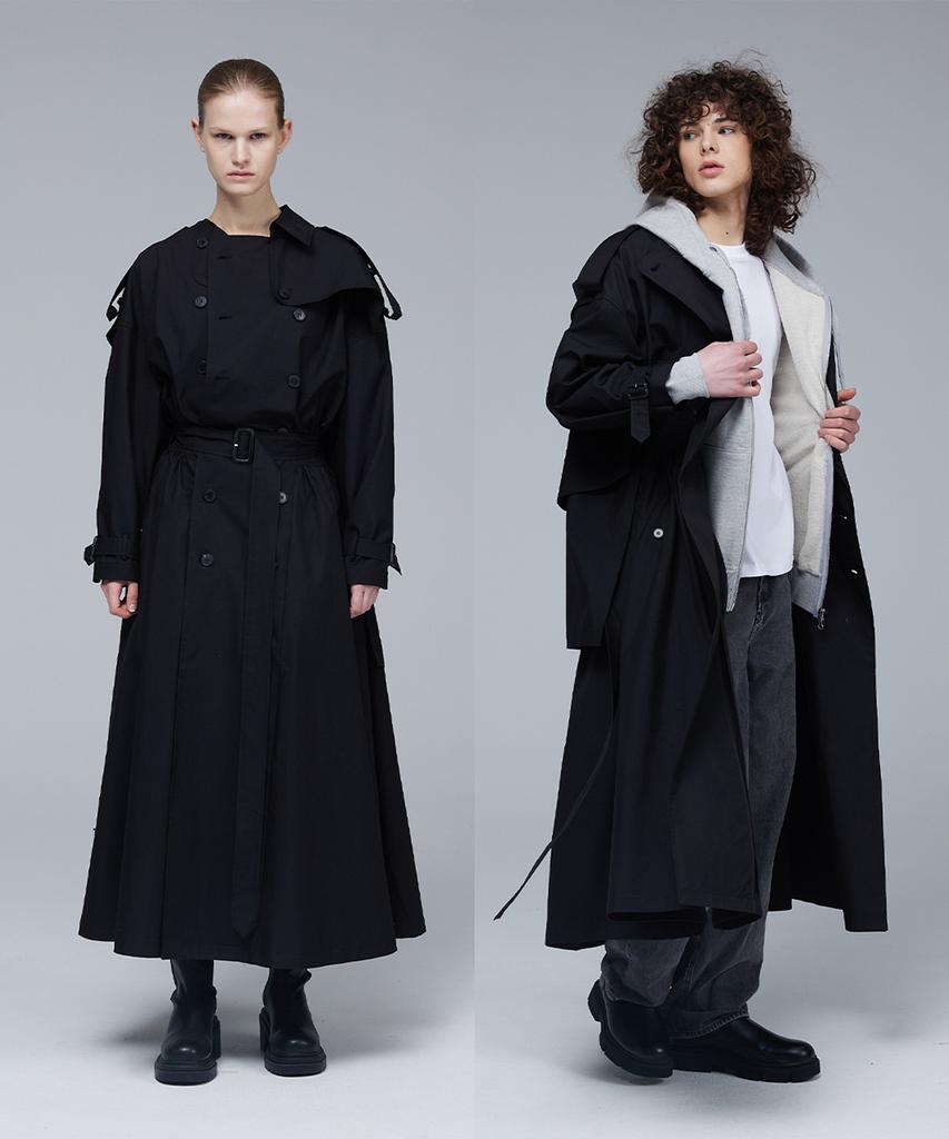 Mmam Signature Double Button Trench Coat