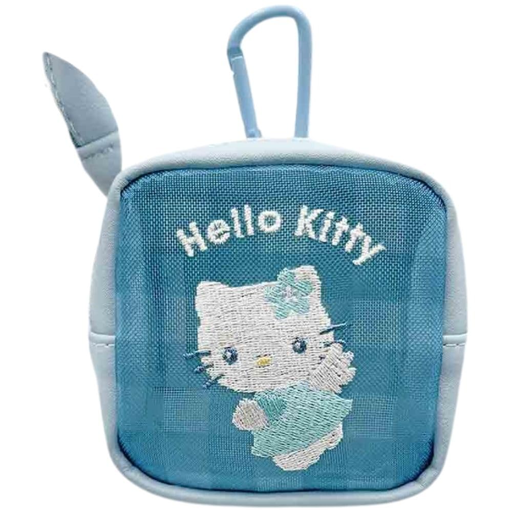 Marimo Craft Sanrio Hello Kitty Light Blue Angel 3rd Edition Mini Pouch, Light Blue, Hello Kitty, W80 x H80 x D40mm, BLKT-074