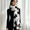 Soft Texture Thick Warm Neck Warmer Skin Friendly Long Fluffy Muffler  Fashion Girls
