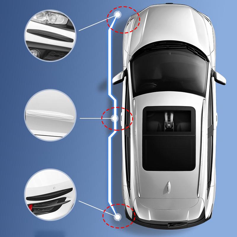 2pcs Car Bumper Protector Strip Guard Corner Protection Strips Scratch Protector Crash Anti Collision Auto Accessories