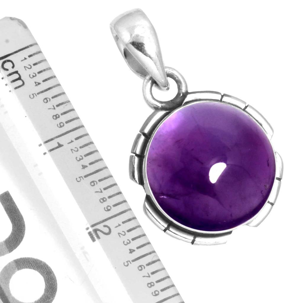 925 Sterling Silver Pendant Women Gemstone Handmade Jewelry Halloween Gift Amber Amethyst Black Onyx Carnelian Garnet Quartz Green Onyx Gold Stone