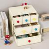 Dopamine Desktop Organizer Box Office Stationery Storage Drawer Student Grid Stackable Plastic Cubbyhole Utility Box