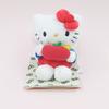 Kt Cartoon Cat Plush Keychain With Soft Short Pile For Bags And Gifts