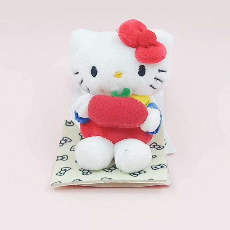 Kt Cartoon Cat Plush Keychain With Soft Short Pile For Bags And Gifts