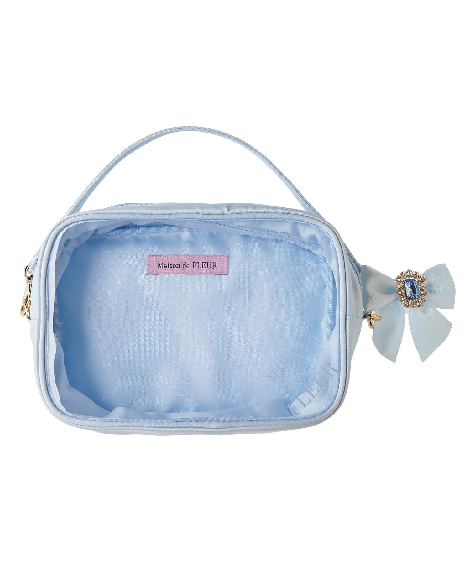 

de Кошельки и сумки на шнурке Эксклюзивный прозрачный кошелек M Светло-голубой [Maison Fleur] Женский