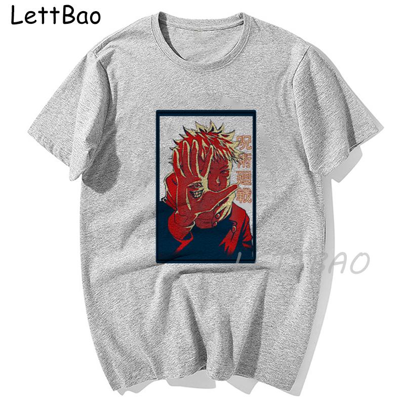Anime Jujutsu Kaisen Manga T Shirt Unisex Women Harajuku Casual Yuji Itadori Graphics 100 Cotton Oversized