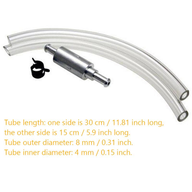 Brake Bleeder Hose with Metal Clips Brake Fluid Bleeder Kit Motorcycle Brake Bleeder Kit for Hydraulic Brake System Motorcycle