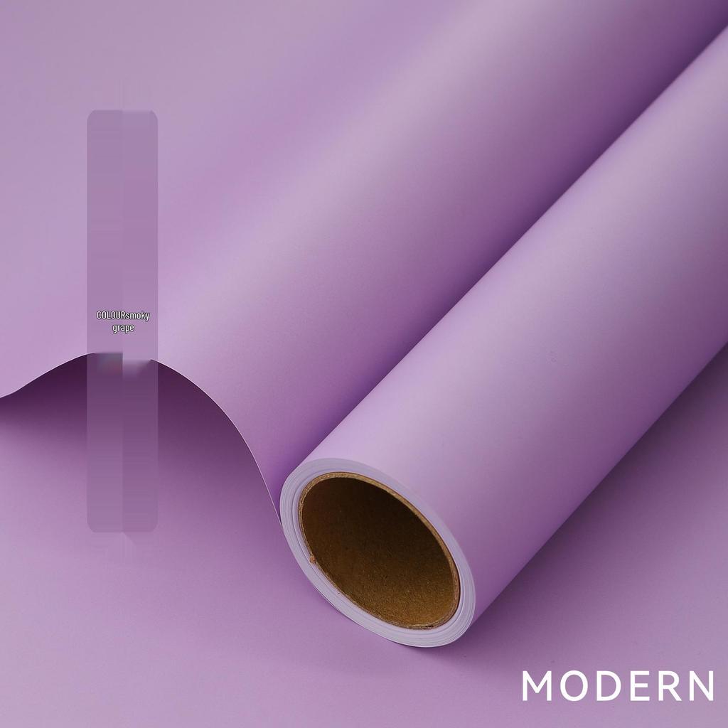 Korean Style Matte Floral Wrapping Paper - Morning Mist Roll, Skin-Feel, Waterproof.