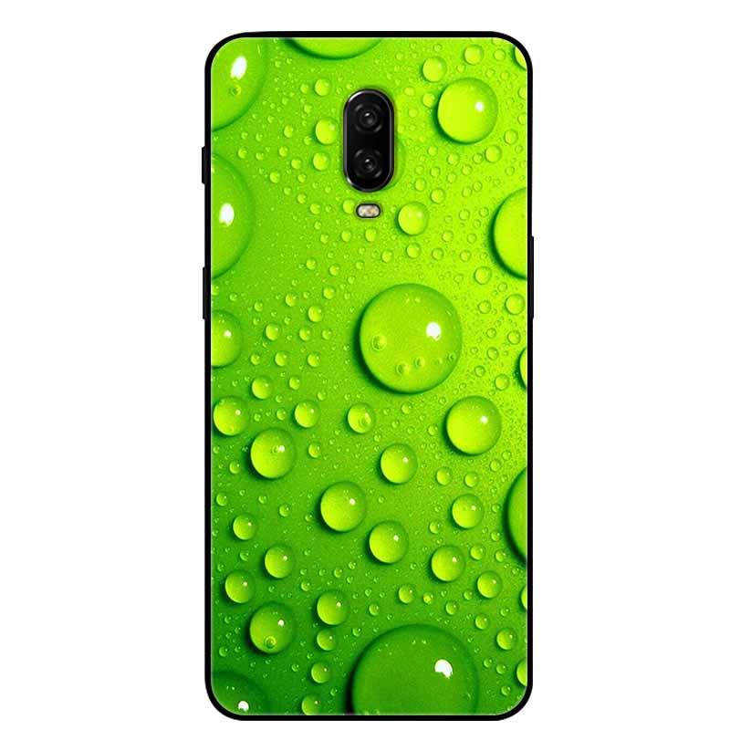 Para Capa One Plus 6 / 6T Animais Pintados Preto TPU Silicone Macio Amortecedor para Oneplus 6T 6 T Capas à Prova de Choque Lobo Legal Bolsa Coque