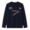 Tee Shirt Manches Longues - France - Enfant - Bleu Marine - Taille 3 À 14 Ans - 100% Coton