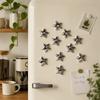 5/10 Pcs Best Selling Silver Stars Fridge Magnet Strong Magnet Multipack Magnetic Sticker Refrigerator Decals Kitchen Decor