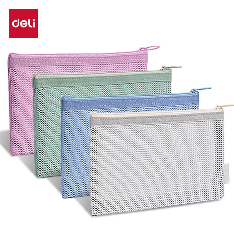 Deli A6 Polyester Zipper Pouch