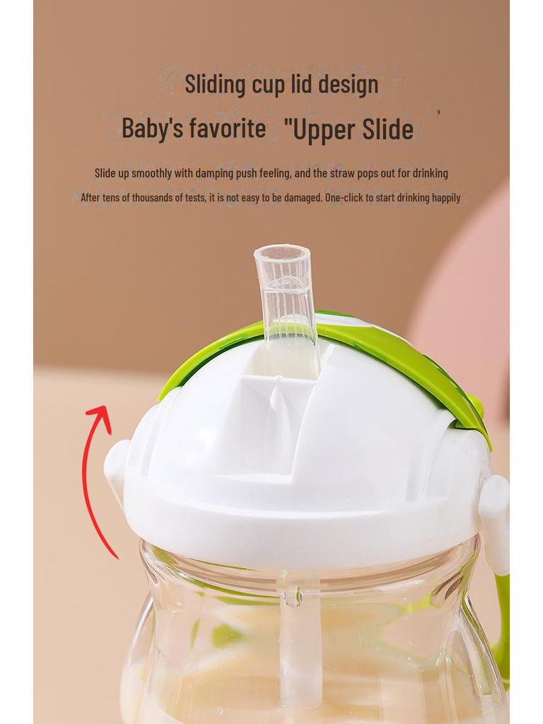 Kubek ze słomką Tygrys z tworzywa Tritan dla dzieci - Duża pojemność, Uroczy design