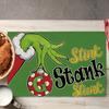 Weihnachts-Platzsets Baum-Muster Tischsets Hitzebeständige Leinen-Platzsets für Esszimmer- und Küchendekor für Festtagsmahlzeiten, Zusammenkünfte, Partytisch