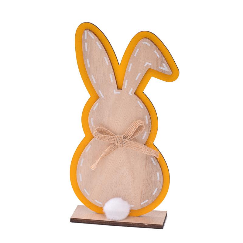 New Style, Easter, Wooden Crafts, Rabbit Silhouette, Minimalist Nordic Style, Home Wooden Crafts, Decorative Ornaments