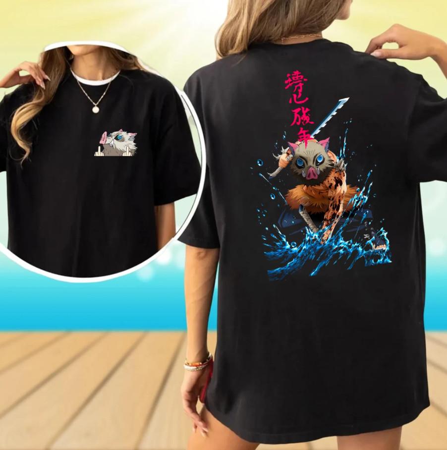 

Demon Slayer Anime – Kimetsu no Yaiba Movie 2025 - Hashibira Inosuke T-Shirt 2XL