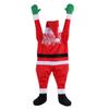 Christmas Hanging Santa Suit From On The Gutter Roof Outdoor Decoration Big 5.5FT 170cm