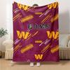 Washington Commanders Logo Design Customized Your Name Blanket Lightweight And Comfortable Warm Blanket Suitable For Bed Home Chair Office Sofa