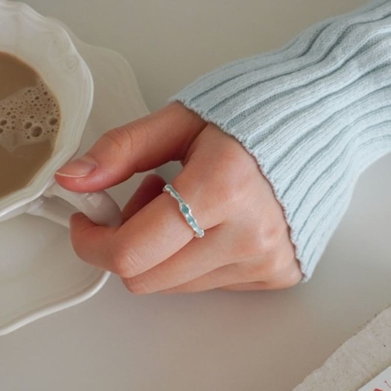 gemade Blue wave ring #R010
