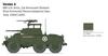 Italeri 1/56 WWII American M8/M20 Greyhound Armored Car Plastic Model Kit IT25759