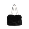 Autumn and Winter Fashi Ccise Underarm Bag Casual Cute Plush Temperament Shoulder Bag 2026 New Solid Sweet Women's Tote Bags