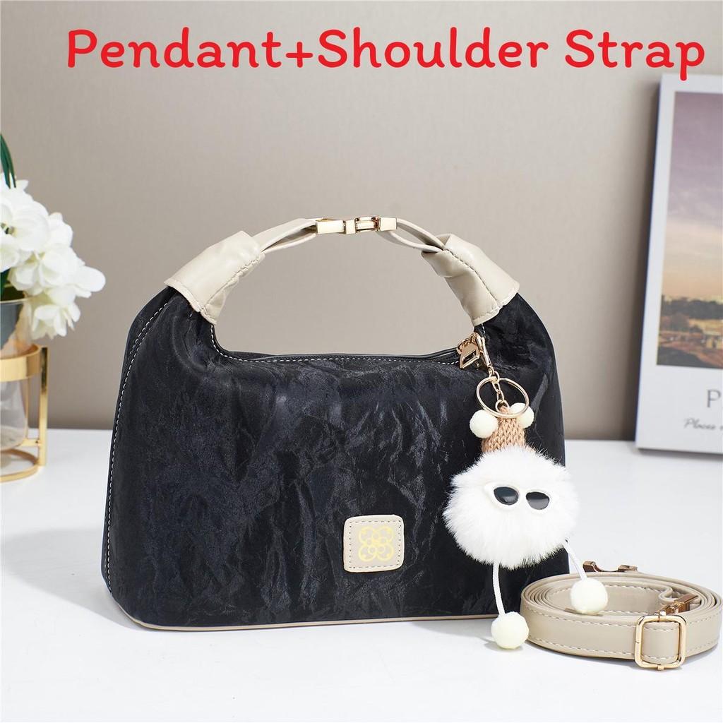 

Стильная уличная женская сумка из ПУ с большой вместимостью и мягкой структурой для повседневного использования Black