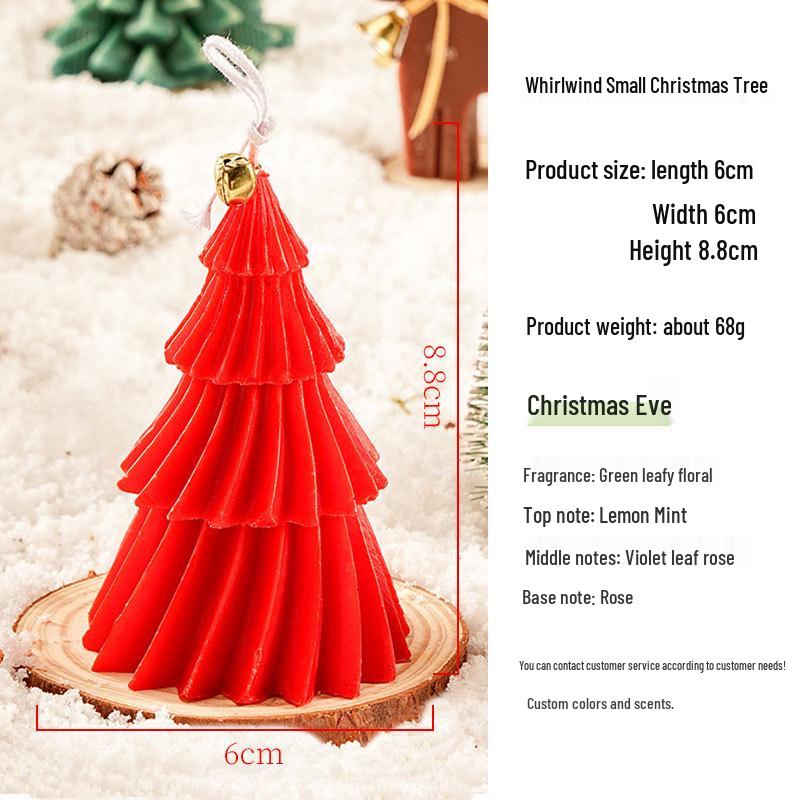 Christmas Tree-Shaped Scented Candle Ornament for Festive Decor