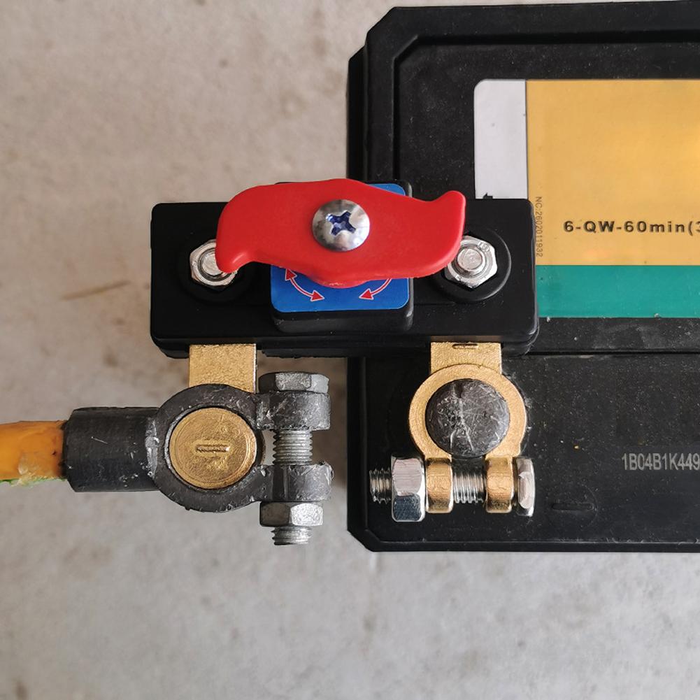 12V Car Battery Cut Off Switch Disconnect Isolator Cut-off Power Cutoff Switch Car Battery Power Terminal Link Switch Off Parts