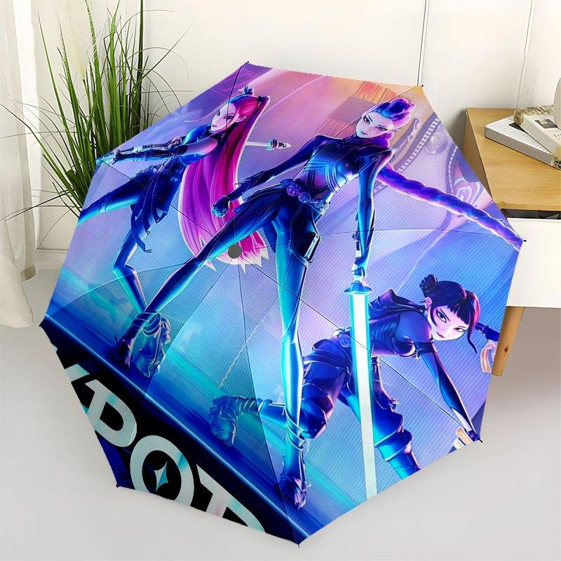 KPOP: The Ultimate Fusion of Music&FashionUmbrella with Cute Design,Portable 3-Fold Compact Umbrella for Men&Women,Valentine s Day Mother s
