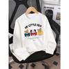 European Sizes Crewneck Sweatshirt for Kids Featuring a Cute Little Bear And Drakimpy Design, Soft And Comfy Sports And Casual Wear Perfect for Kids