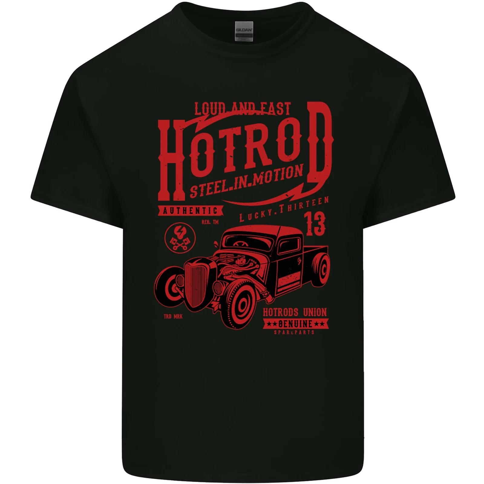 Hotrod Steel in Motion Hot Rod Dragster Car Kids T-Shirt Childrens 2XL