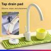 Silicone Faucet Draining Mat 38*12cm Bathroom Draining Pad New Kitchen Sink Splash Guard