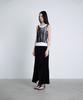 Deoaeteus Asymmetrical Incision Maxi Skirt_Black
