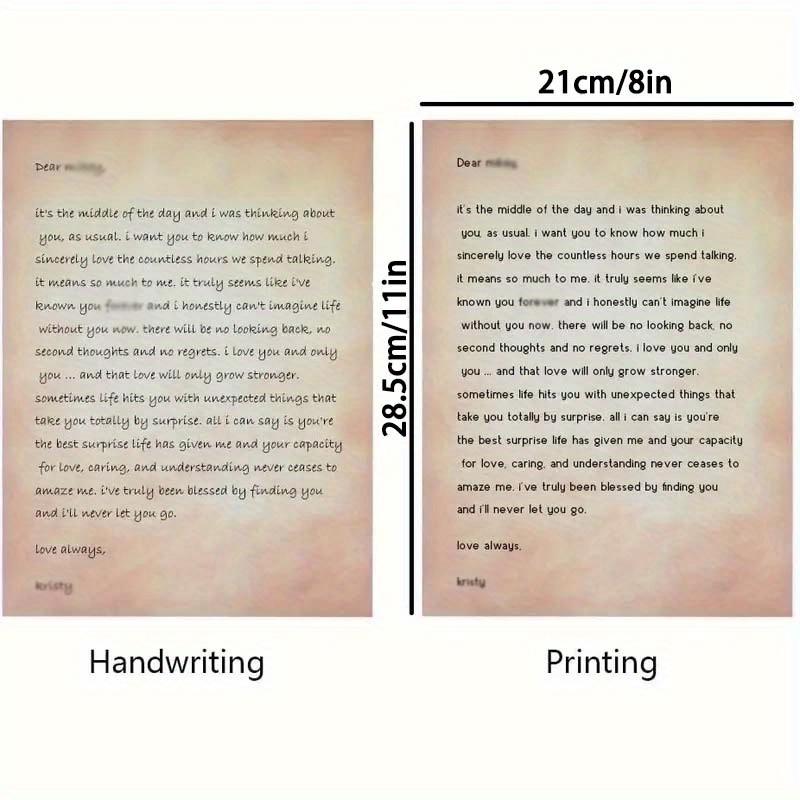 100Sheets Vintage Design Paper Stationery - Letter & Legal Ruled Pads for Writing Printing Invitation Letter Resume Art - Double Sided