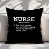 1pc Typographic Phrase Design Pillow Cover 45x45cm 18x18in Contrast Monochrome Layout Polyester Decorative Cushion Case