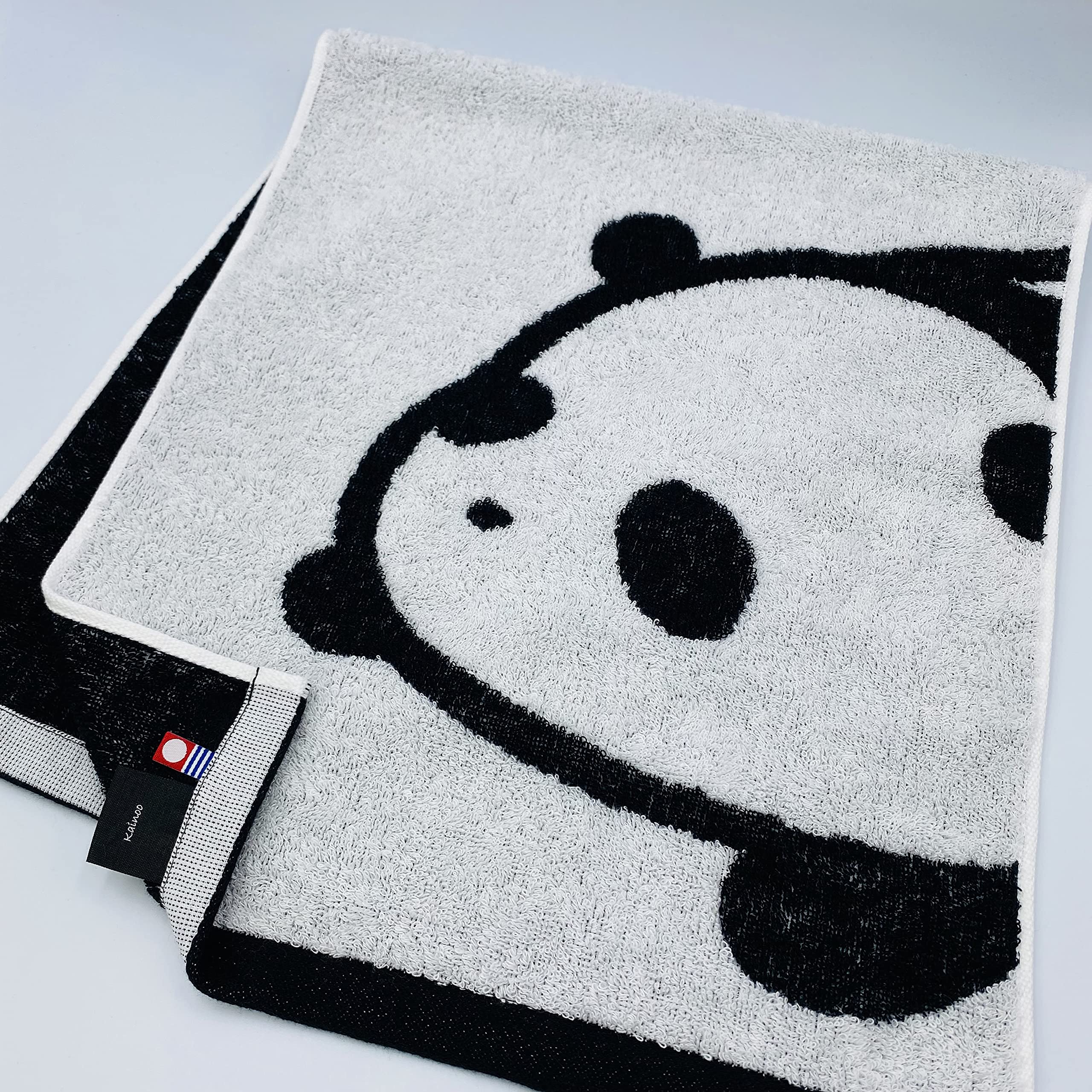 

kainoo Imabari Towel Panda Face Towel Panda Panda Panda 34cm x 80cm Made in Japan Imabari Cotton Cute Cotton Panda Pattern Kindergarten Nursery Camp