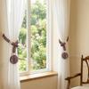 1 Par de Cuerda Sencilla para Cortina Correas Ajustables para Atar Cortinas Sujetador de Cortina Decoraciones para el Hogar