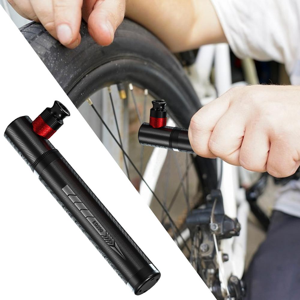 New Bike Air Pump Portable Bicycle Tire Pump America And French Schrader Valve Lightweight For Swimming Ring Football Basketball