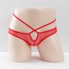 Men Hole In Front Thongs Lingerie Men'S Bulge Enhancing Thong G-String Underwear Pouch Mesh See Through Underwear Hollow Panties