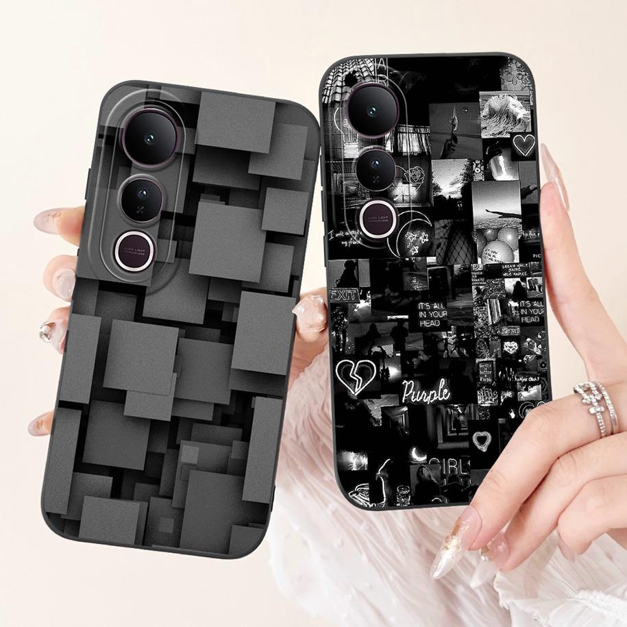 Pro Vivo V50 Lite 4G Pouzdro V2441 Kryt Luxusní Mašlička Malované Měkké Tekuté Silikonové Pouzdro na Telefon Pro Vivo V50 5G V 50 V50Lite Fundas