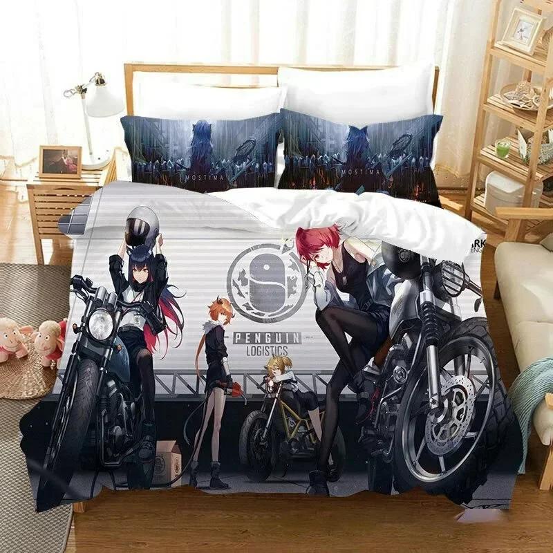Anime Game ArknightsPrinted Bed Set Duvet Cover Pillowcase Bedding Set Bed Linen Sheet Quilt Cover Full Queen King Size