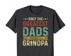Only The Greatest Dads Get Promoted To Grandpa T-Shirt and Kids Tshirt