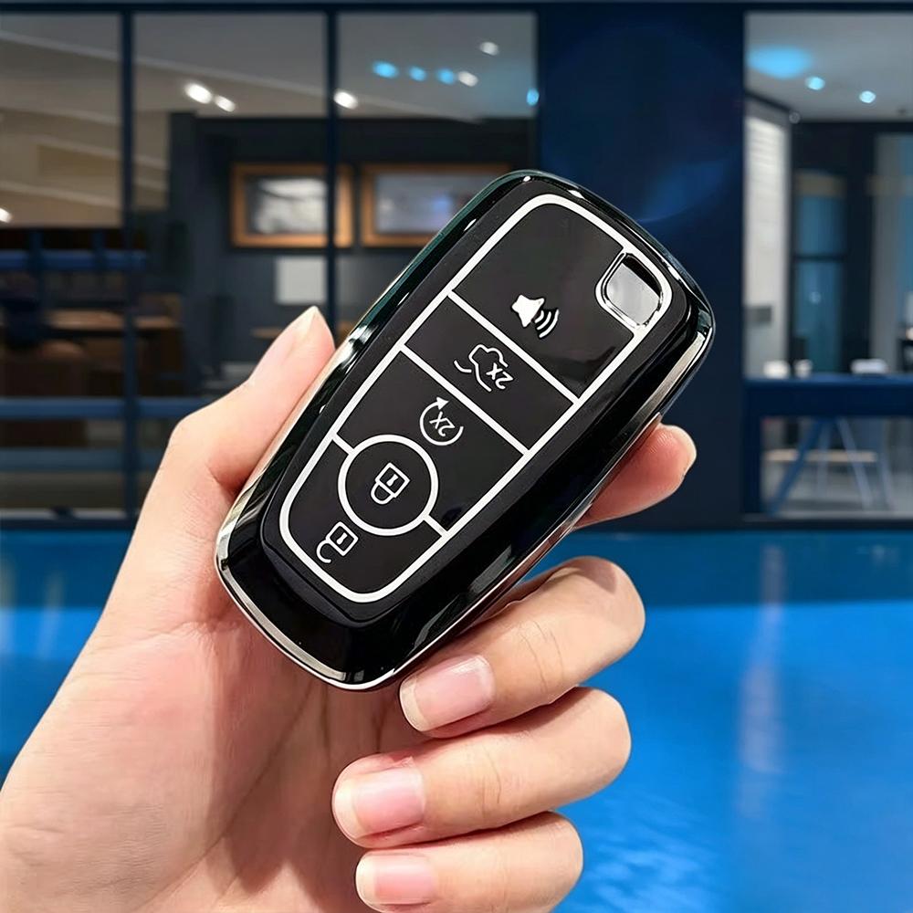 3/4/5 Buttons Soft Tpu Car Key Case Cover Shell Fob For Ford Explorer Mustang Fusion Escape F150 F250 F350 F450 F550 Ford Raptor