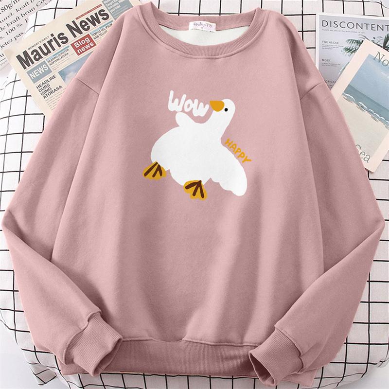 WYWM Толстовки с мультяшным принтом, женские повседневные