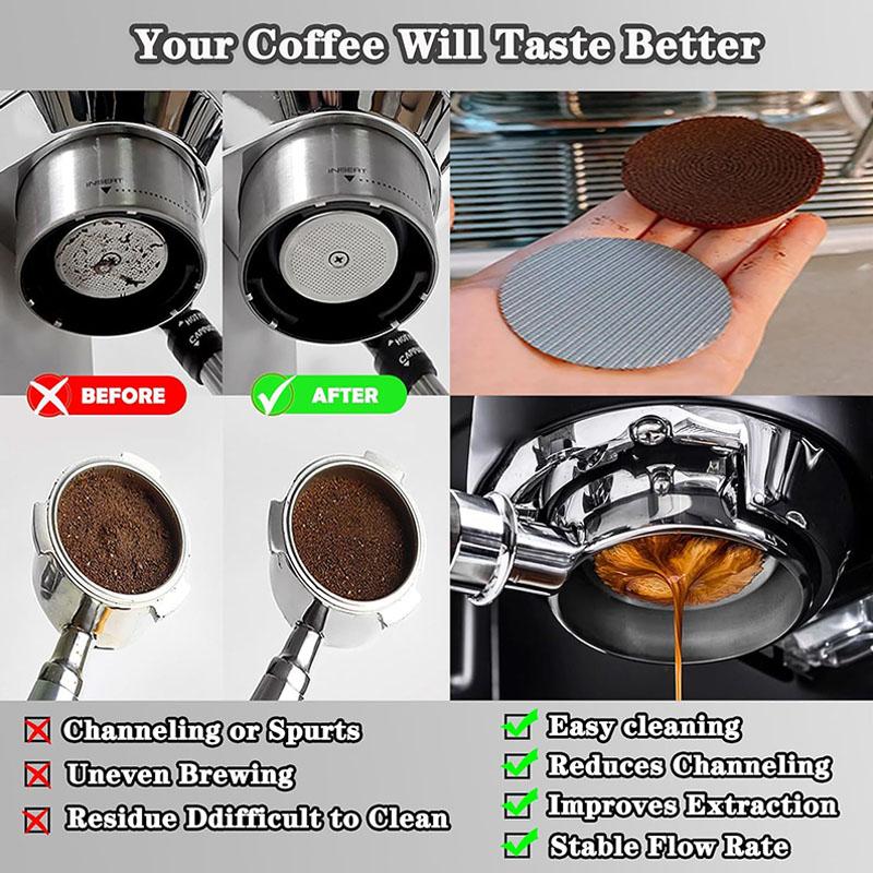 Espresso Screen, 51mm Espresso Filter Screen Mesh Coffee Filter for Espresso Filter Basket 1.7mm Thickness Screen for Espresso M