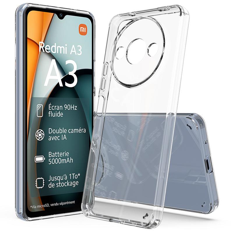 For Xiaomi Redmi A3/Poco C61 4G/Poco C61 4G Phone Case Scratch-resistant TPU+Acrylic Clear Cover