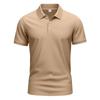 Men American British Style Polo Shirt Slim Fit Short Sleeve Gentleman Summer Casual Solid Color Pullover Tops